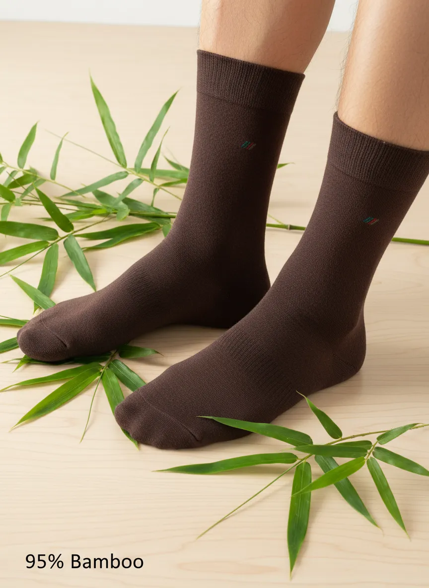 Bambu Erkek Çorap Kahverengi %95 Bambu