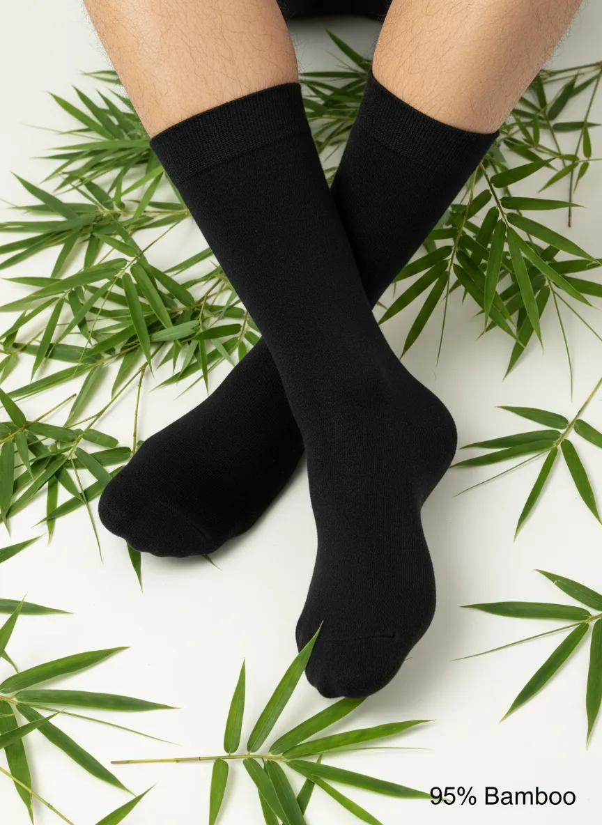 Bambu Erkek Siyah Uzun %95 Bambu