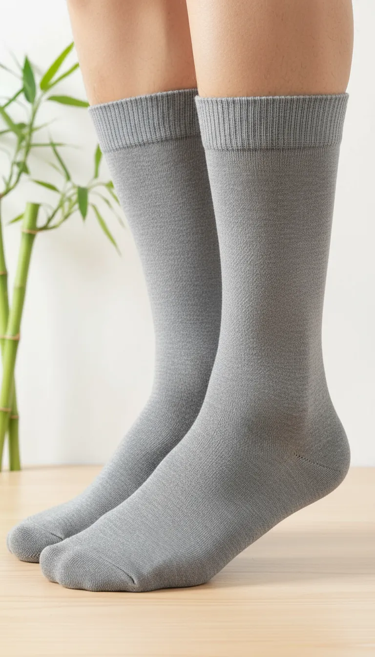 Bambu Erkek Gri Uzun %70 Bambu