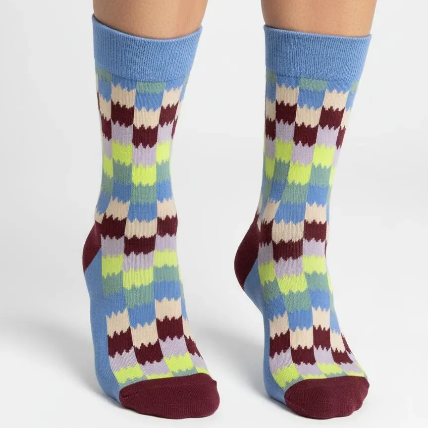 Erkek Pamuklu Desenli Kare Bordo