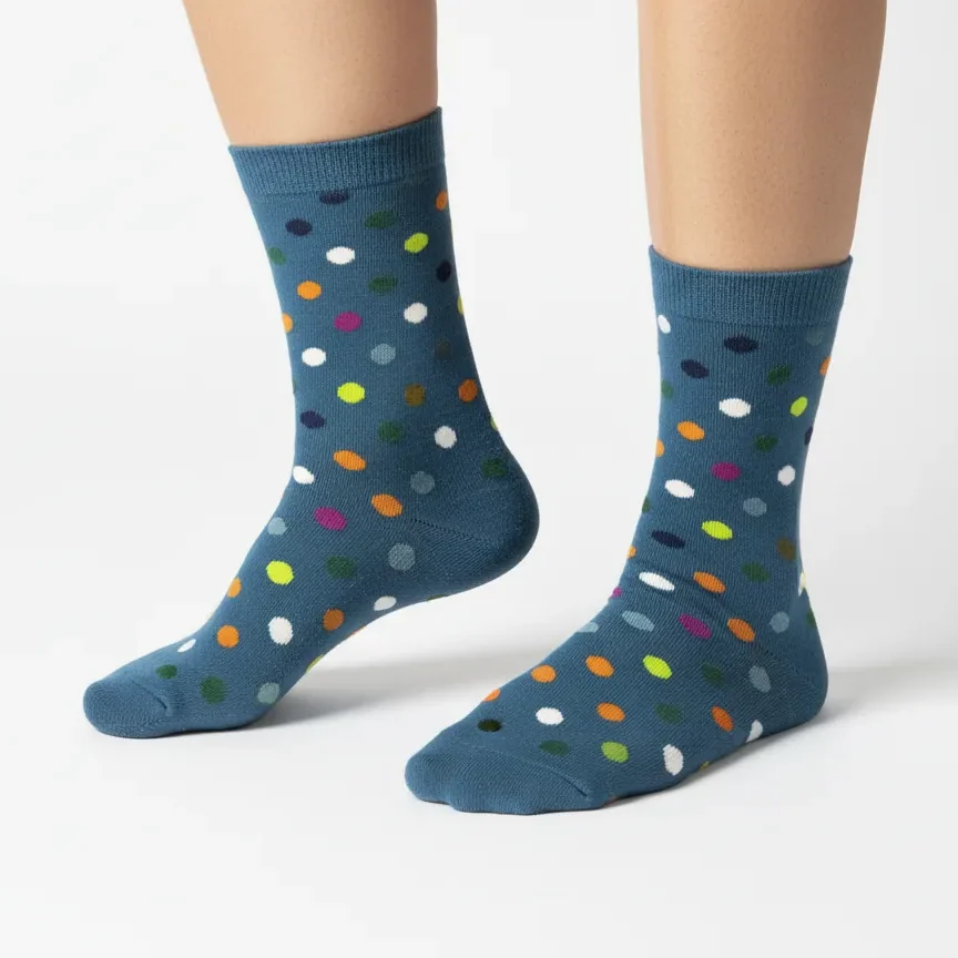 Erkek Pamuklu Figürlü Puantiye