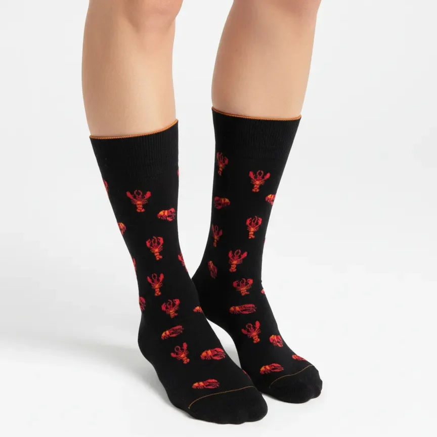 Erkek Pamuklu Figürlü Yengeç