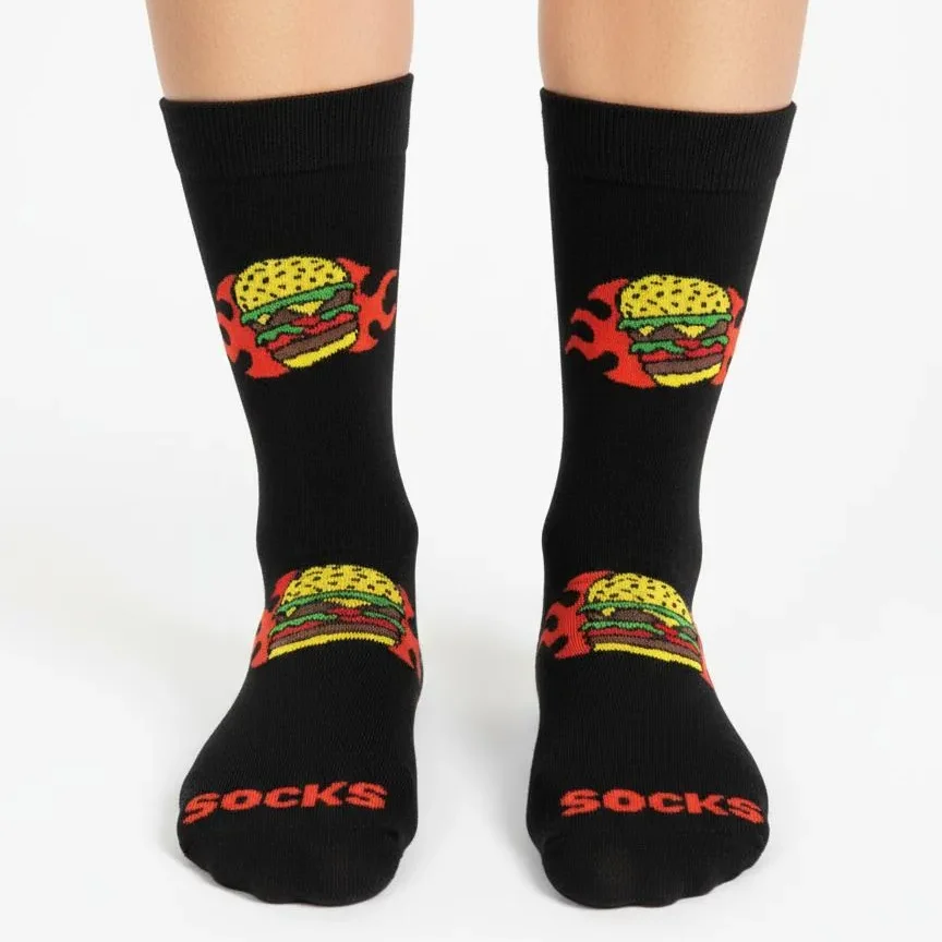 Kadın Pamuklu Figürlü Hamburger 1