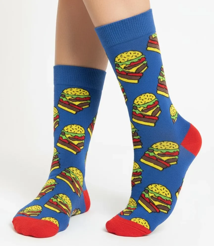 Kadın Pamuklu Figürlü Hamburger 2