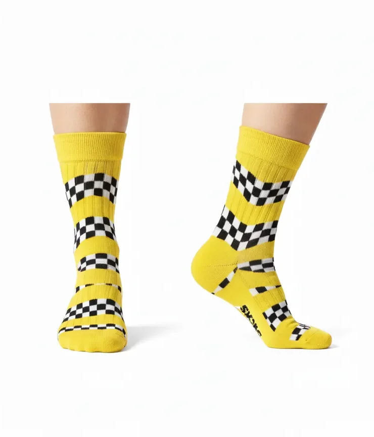 Kadın Pamuklu Figürlü Flama sarı