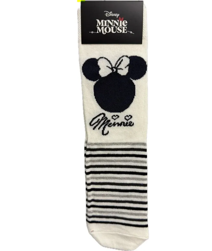 Lisanslı Disney Minnie Mouse Parlak Kadın Çorabı