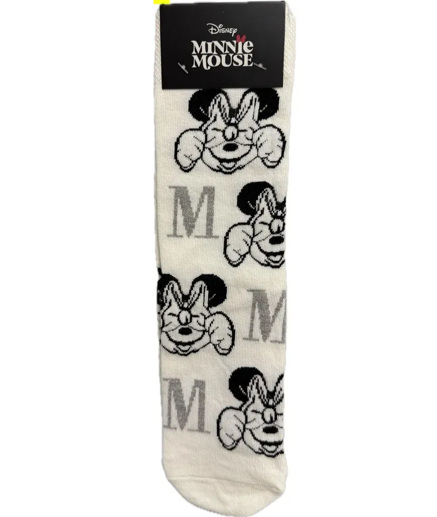 Lisanslı Disney Minnie Mouse Parlak Kadın Çorabı
