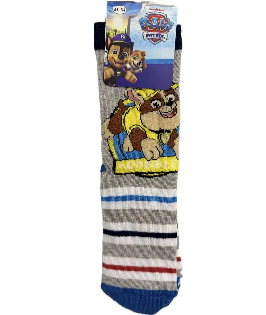 Lisanslı PAW Patrol – Rubble Desenli Çocuk Çorabı2