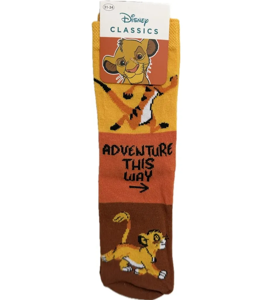 Lisanslı Disney The Lion King – Simba Desenli Çocuk Çorabı 