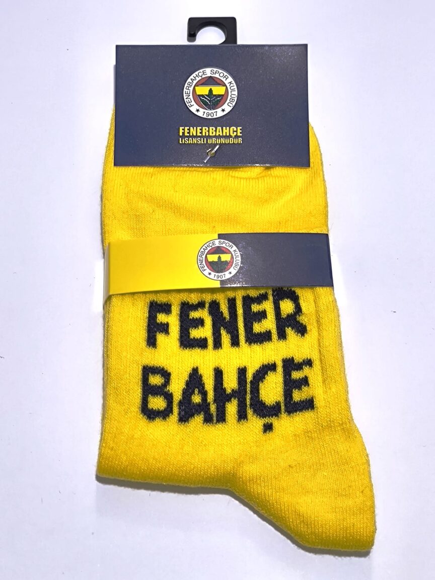 Lisanslı Taraftar Orta Konç Çorap Fenerbahçe Sarı