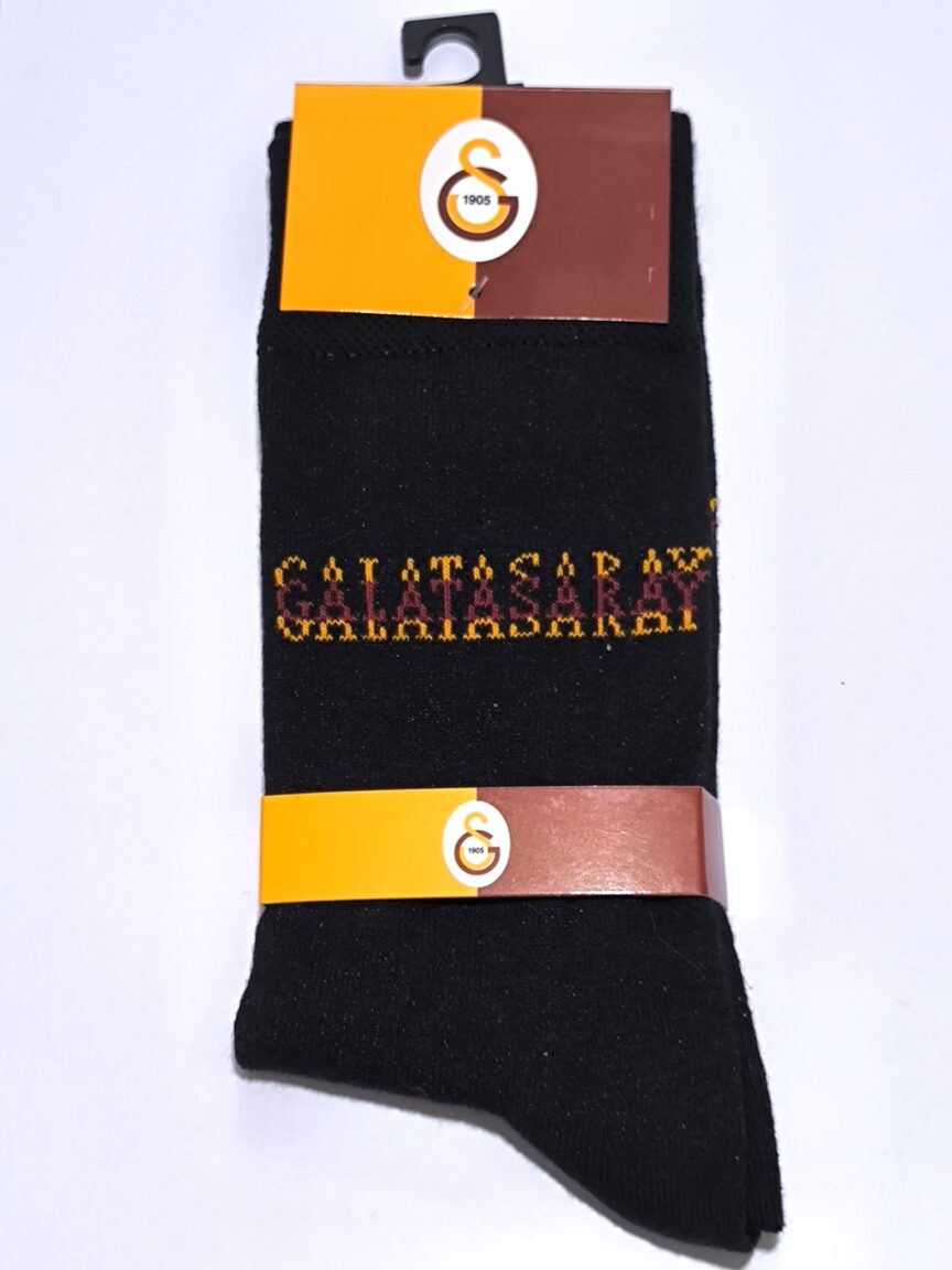 Lisanslı Taraftar Soket Çorap Galatasaray Siyah