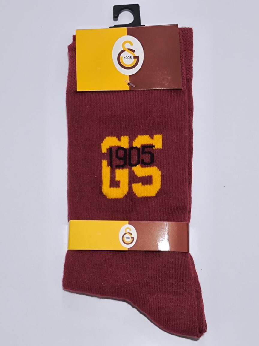 Lisanslı Taraftar Soket Çorap Galatasaray Kırmızı 1905