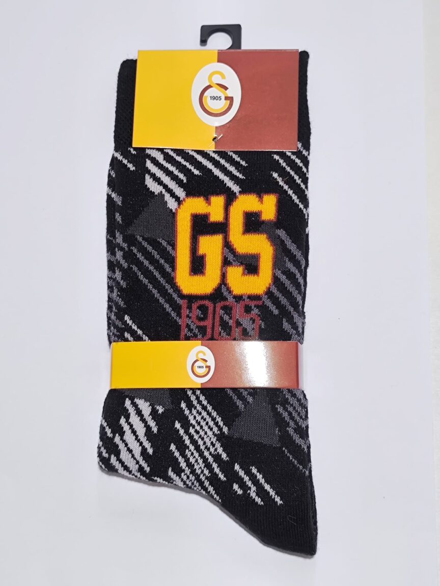 Lisanslı Taraftar Soket Çorap Galatasaray Siyah/Gri